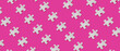 © Pixel-Shot - Many pieces of jigsaw puzzle on pink background. Pattern for design