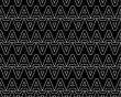 Black A alphabet letter repeat pattern background vector. Zigzag pattern seamless background.