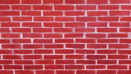 Old red brick wall - abstract grunge background. Close-up photos of old red brick texture details background. House, shop, cafe and office design backdrop. Paint brickwork wall and copy space.