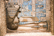 Egyptian Goddess Nut Swallowing The Sun, Repersenting Sunset, Dendera, Egypt