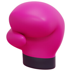 Canvas Print - boxing glove 3d render icon illustration