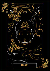 Wall Mural - the illustration - card for tarot - The Death.