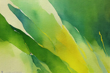 Green-yellow abstract watercolor background.