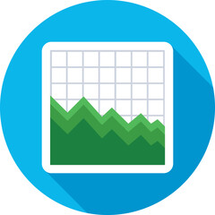 Canvas Print - Graph Vector Icon