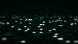 © Lila DK - Cloud computing technology concept for transfer data to storage system. White cloud icon over polygon on dark green background.