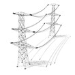 © PX Media - Electricity pylons, white background - 3D illustration