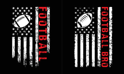 american football illustration. football bro design