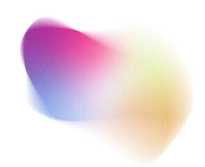 grainy gradient blob shape element
