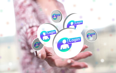 Poster - Concept of login