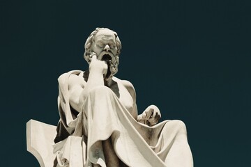 Wall Mural - Statue of the ancient Greek philosopher Socrates.