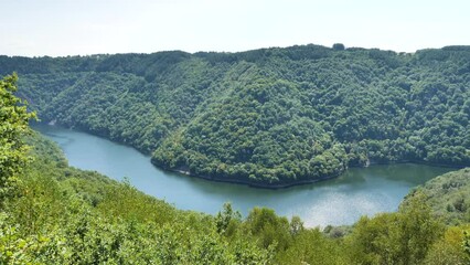 Wall Mural - Dordogne river and forest- france landscape