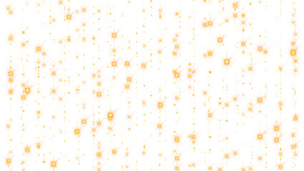 Wall Mural - PNG golden shiny stars luxury design element, glowing fairy stars