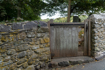 Canvas Print - old door in a wall