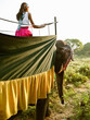 © Matthew Wakem - Woman Riding Elephant at sunrise. Dambulla, Sri Lanka.