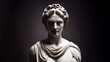 Illustration of a Renaissance marble statue of Hera. She is the queen of the Gods, the Goddess of marriage and marital, Hera in Greek mythology, known as Juno in Roman mythology.
