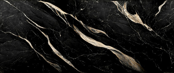 Wall Mural - Luxury abstract fluid art ,  mixture of black, gray and gold abstract of marble background