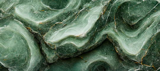 Wall Mural - abstract green marble surface texture  background
