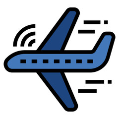 Sticker - airplane icon