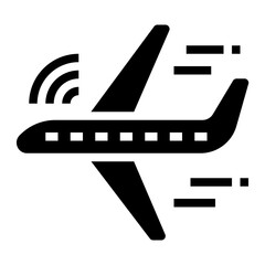 Sticker - airplane icon