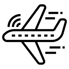 Poster - airplane icon