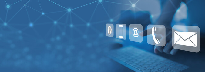 woman using laptop, searching web, browsing information, contact, having workplace at home. concept contact us

