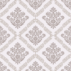 Wall Mural - Seamless Asian damask wallpaper pattern