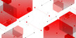 Digital black line structure innovation concept red pixel dot futuristic texture background
