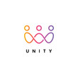 © NandaWahyu - Minimal together unity logo diversity