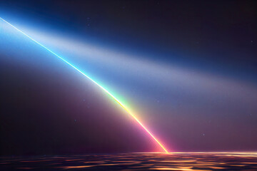 Wall Mural - abstract colorful background with space, light rays, colorful light explosion, digital illustration,