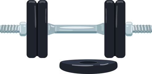 Dumbell icon cartoon vector. Gym weight. Fitness equipment