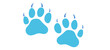 tiger footprint blue