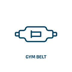 Wall Mural - gym belt icon from fashion collection. Thin linear gym belt, gym, sport outline icon isolated on white background. Line vector gym belt sign, symbol for web and mobile