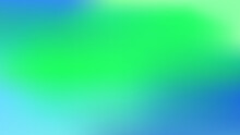 Abstract Smooth Blur Green And Blue Color Gradient Effect Background With Blank Space For Modern Decorative Graphic Design
