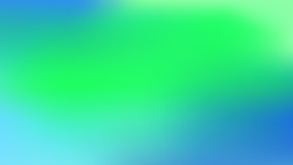 Wall Mural - abstract smooth blur green and blue color gradient effect background with blank space for modern decorative graphic design