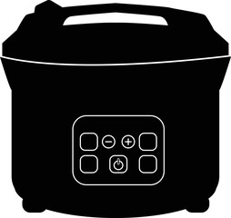 Wall Mural - rice cooker icon on white background. electric appliances sign. flat style.