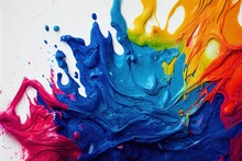 Illustration Of A Colorful Splash Of Thick Gooey Paint