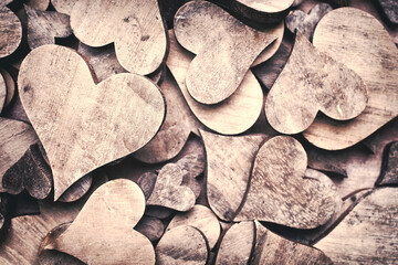 Wall Mural - Rustic heart.