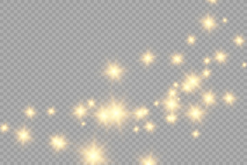Fototapete - Brilliant gold dust vector shine. Glittering shiny ornaments for background. Vector illustration.	