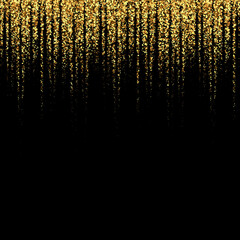 Wall Mural - abstract gold glitter lights vector background with falling sparkle dust. luxury rich texture.