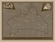 Brest, Belarus. Sepia. Labelled points of cities