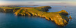 © robertharding - Aerial view of The Rumps cliffs and coastline near Pentire Point, North Cornwall, England
