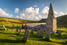 St. Enodoc Church Near The Entrance To The Camel Estuary In Spring, Trebetherick, Cornwall, England