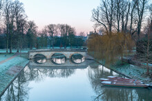 Trinity Bridge, River Cam, Trinity College, University Of Cambridge, Cambridge, Cambridgeshire, England