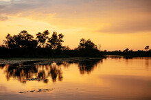Sunset Over Motlhabatsi River, Marataba, Marakele National Park