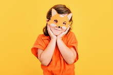 Cute Girl In Fox Mask