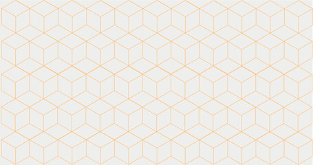  Hexagonal Shape Background Template with golden color stock