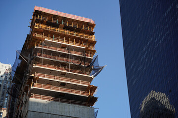 Wall Mural - new york manhattan skyscrapers under construction