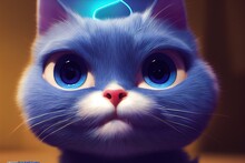 Adorable Blue Cat
