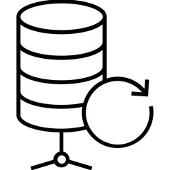 Poster - Backup Line Vector Icon