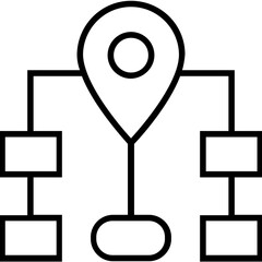 Poster - Sitemap Navigation Line Vector Icon